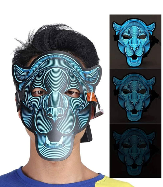 Masque panthère lumineux réactif au son – Goodmark