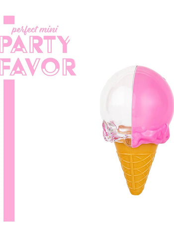 Mini cornet de glace rose – contenant dragées et bonbons