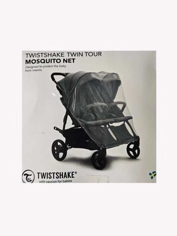 Moustiquaire Twistshake poussette double - Noir