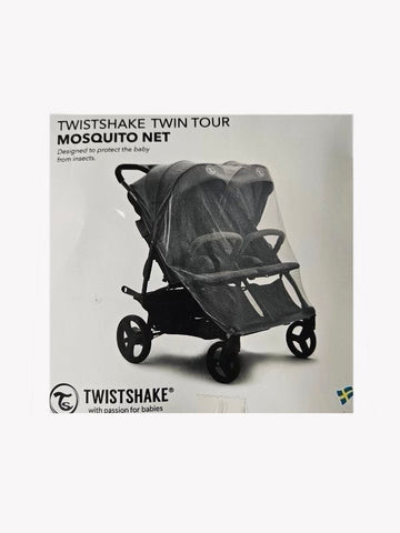 Moustiquaire Twistshake poussette double - Noir