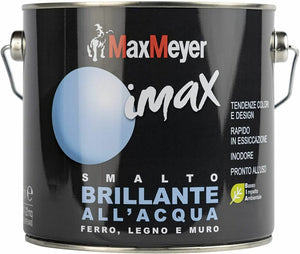 MAX MEYER - PEINTURE VERNIS À L’EAU SATINÉ IMAX 2 LITRES MARRON NEUF