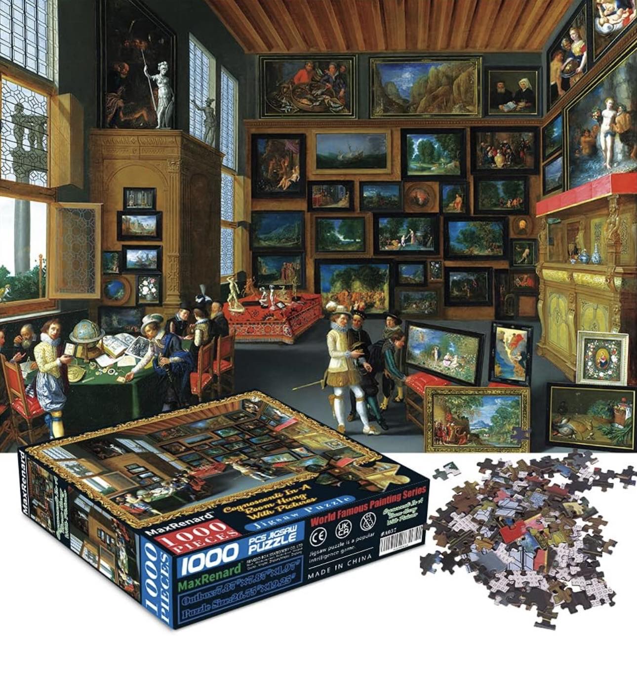 Puzzle 1000 pièces Sameline Cognoscenti in a room Hung With Pictures