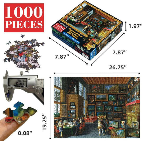 Puzzle 1000 pièces Sameline Cognoscenti in a room Hung With Pictures