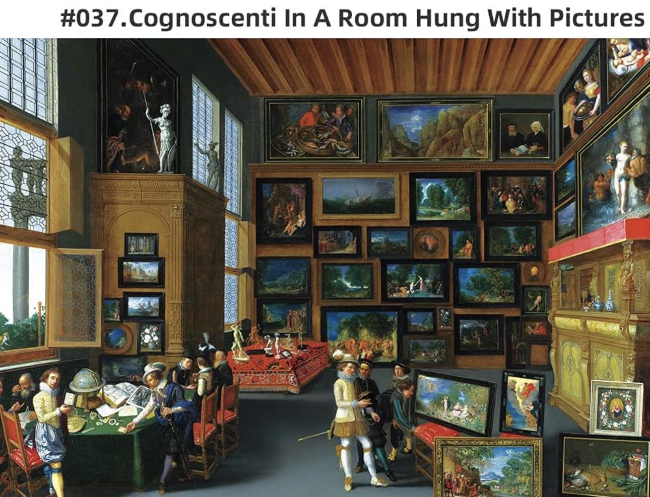 Puzzle 1000 pièces Sameline Cognoscenti in a room Hung With Pictures