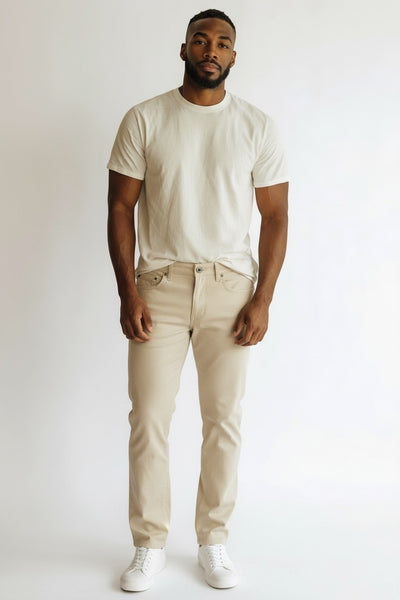 Pantalon Bayard beige clair homme
