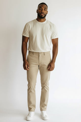 Pantalon Bayard beige clair homme