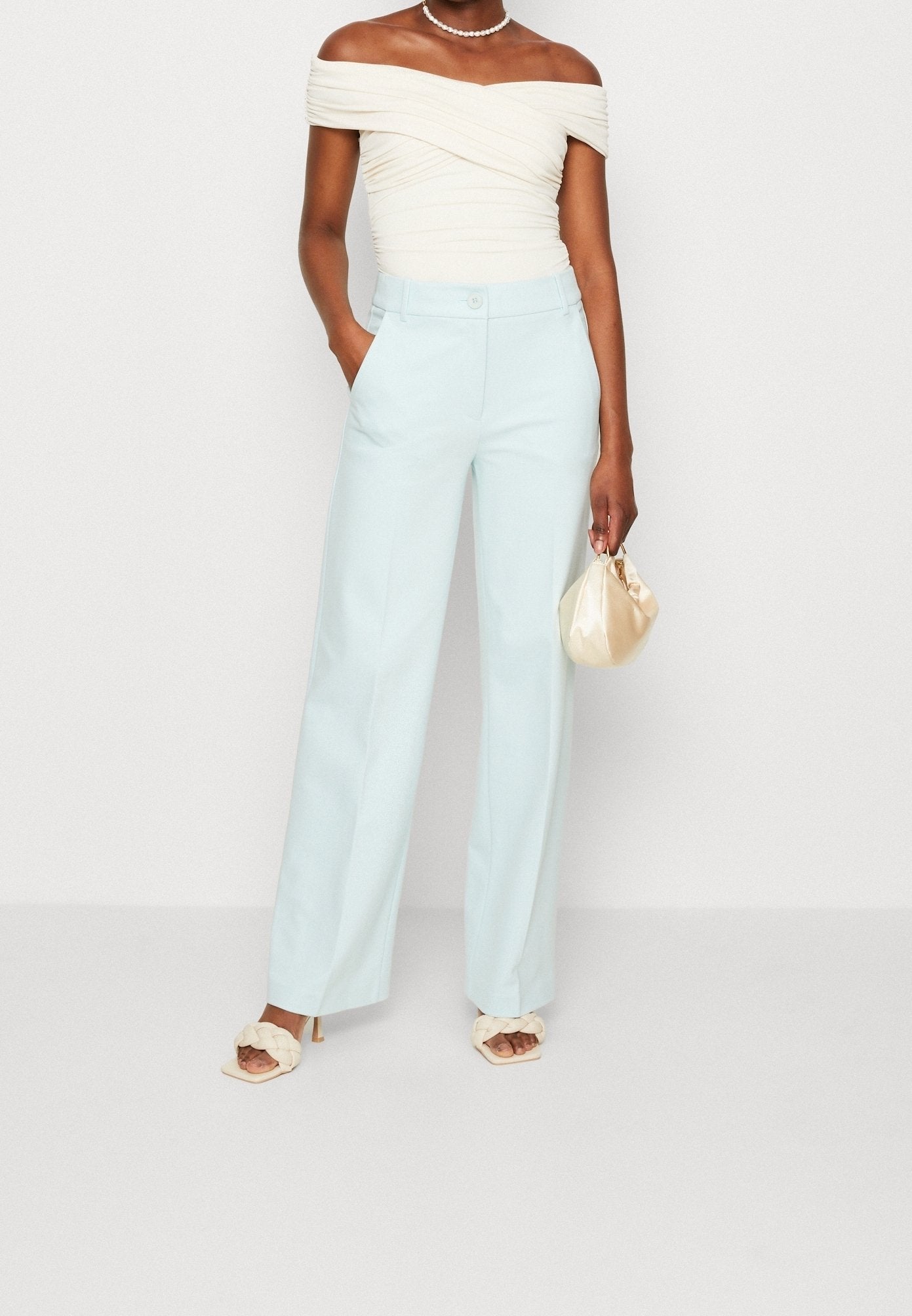 Pantalon Esprit bleu turquoise femme