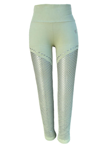 Pantalon maille OceanSapart vert Fille
