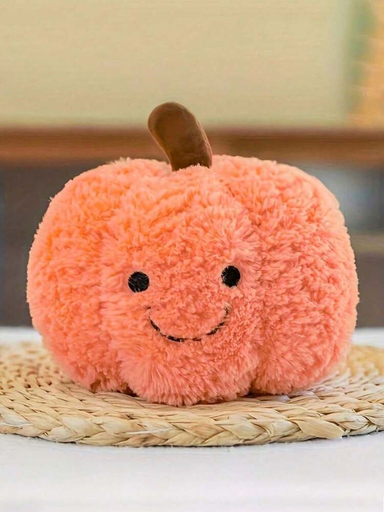 Peluche Citrouille 100% polyester - 15 cm