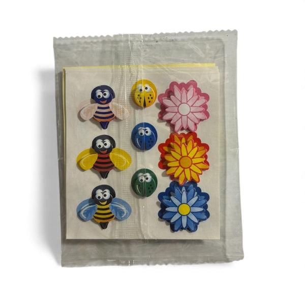 x17 stickers 3D animaux floraux