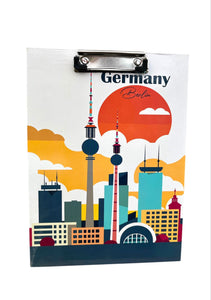 Planche à pince clipboard rigide – Berlin Allemagne 32,5 x 22 cm
