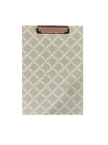 Planche à pince clipboard rigide – Motif floral– 32,5 x 22 cm