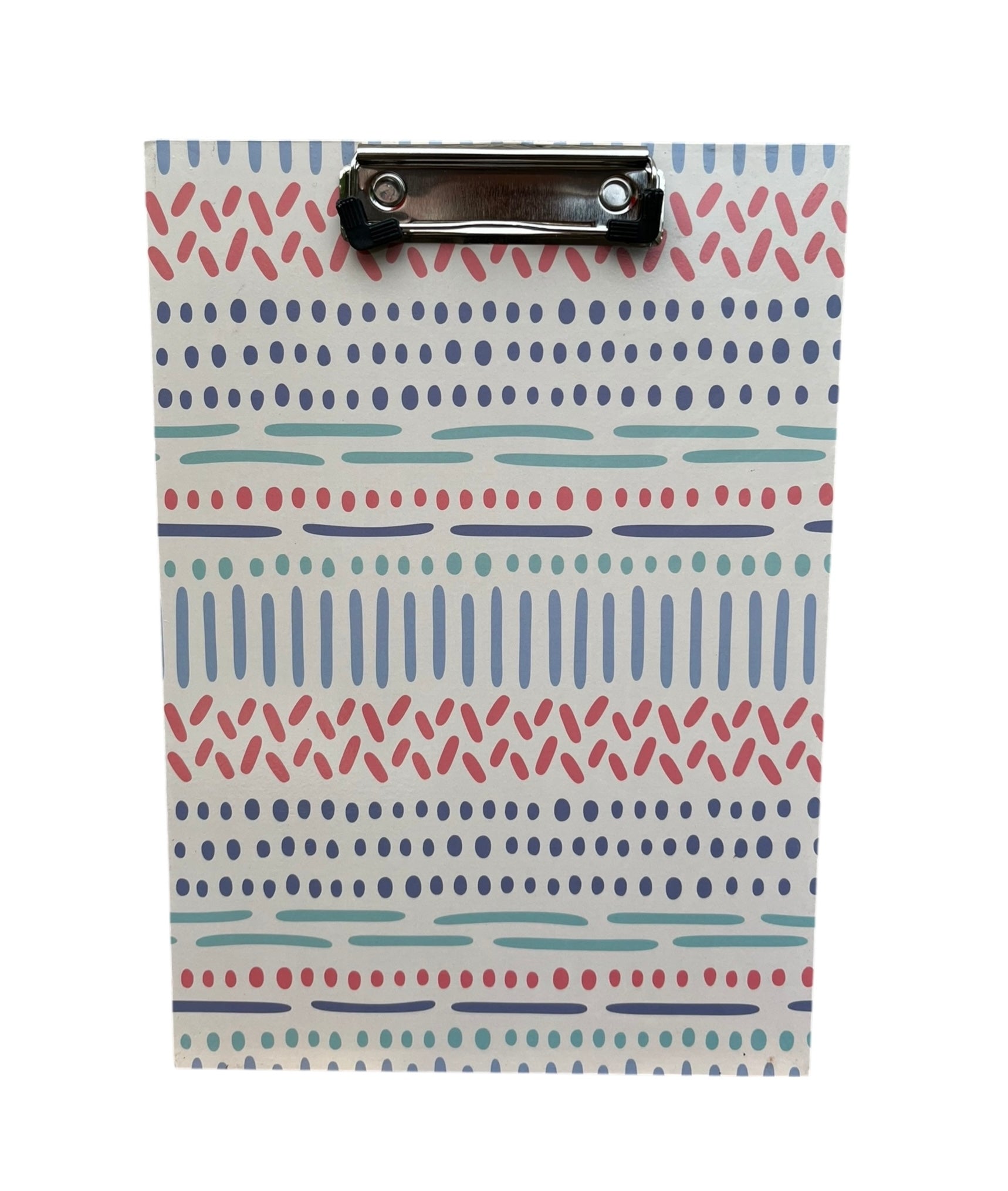 Planche à pince clipboard rigide – Motif graphique pastel 32,5 x 22 cm