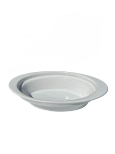 Plat ovale en céramique blanc – 21,5 x 12 x 6,5 cm