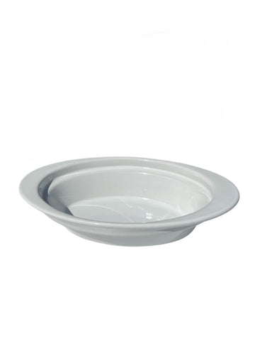 Plat ovale en céramique blanc – 21,5 x 12 x 6,5 cm