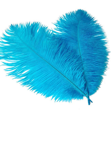 Plumes décoratives Craft & Diy bleu turquoise