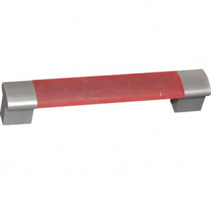 Poignée acrylique 96 mm – Rouge – Vis fournies (x2)