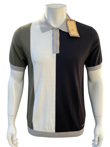 Polo Macidman Exclusive édition limitée vert, blanc et noir homme
