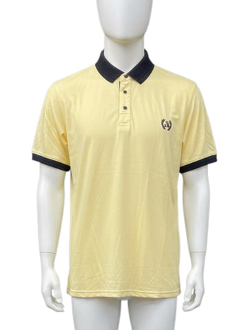 Polo Macidman jaune et noir homme