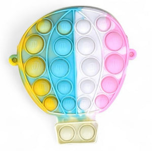 Porte-monnaie POP-IT Montgolfière Tie-Dye - 14 cm