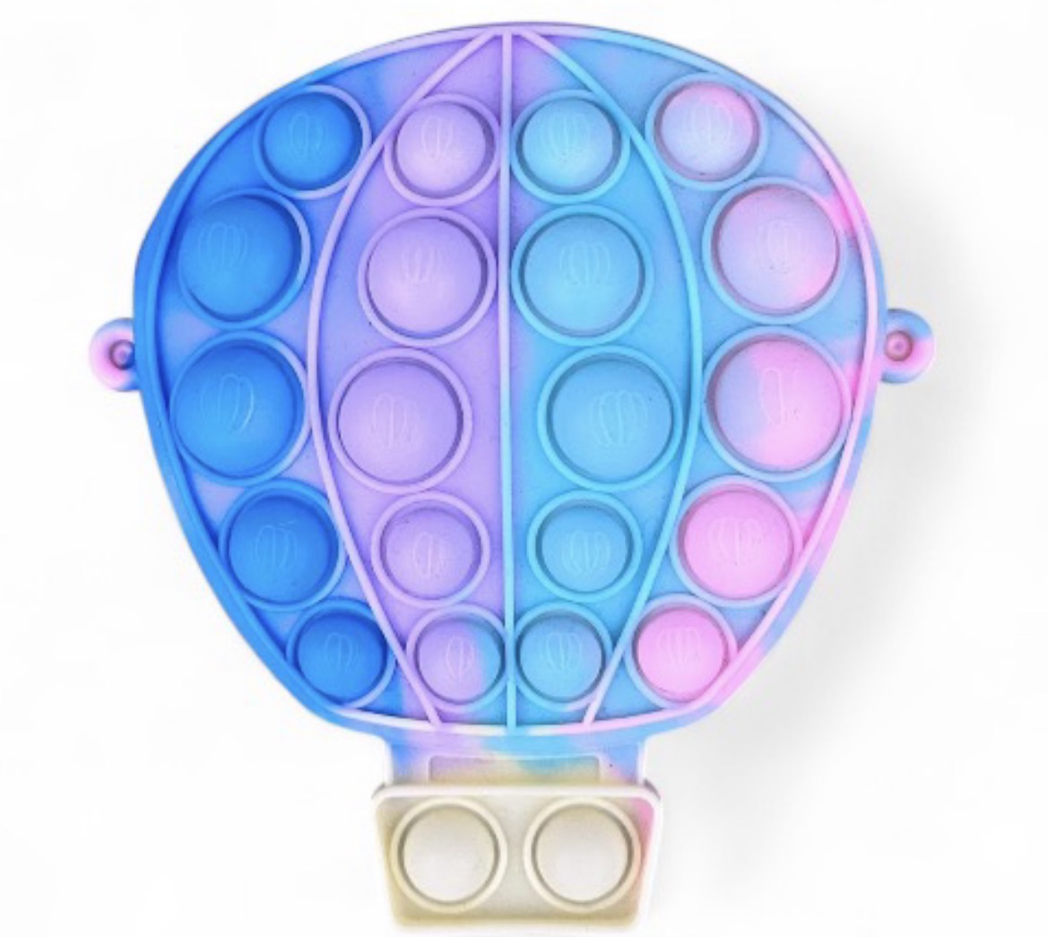 Porte-monnaie POP-IT Montgolfière Tie-Dye - 14 cm