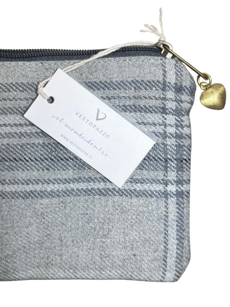 Porte-monnaie gris Vestopazzo - 16.5 x 13 cm