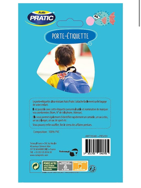Porte Etiquette Valise Auto Pratic - Pieuvre