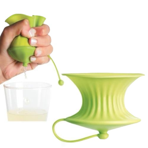 Presse-citron Lékué en silicone vert
