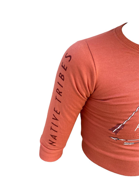 Pull Street Monkey marron enfant - « Adventure is out there »