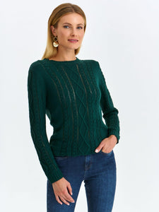 Pull Top Secret vert femme