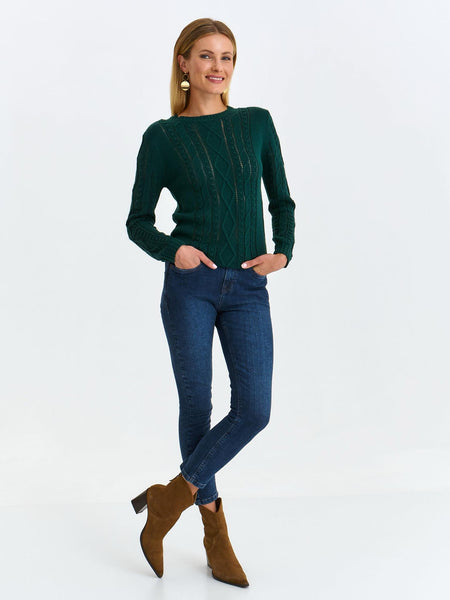 Pull Top Secret vert femme
