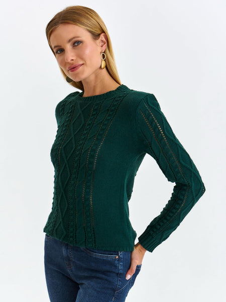 Pull Top Secret vert femme