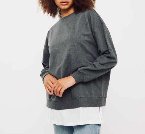 Pull Vero Moda gris foncé femme