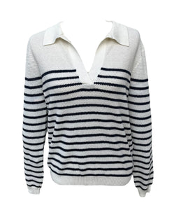 Pull Ycoo Paris col V noir femme