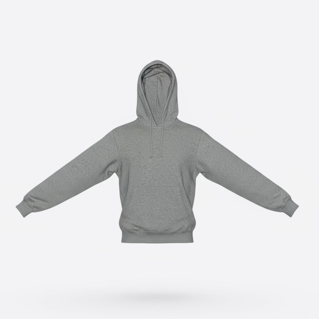 Pull capuche Svrn Code gris homme