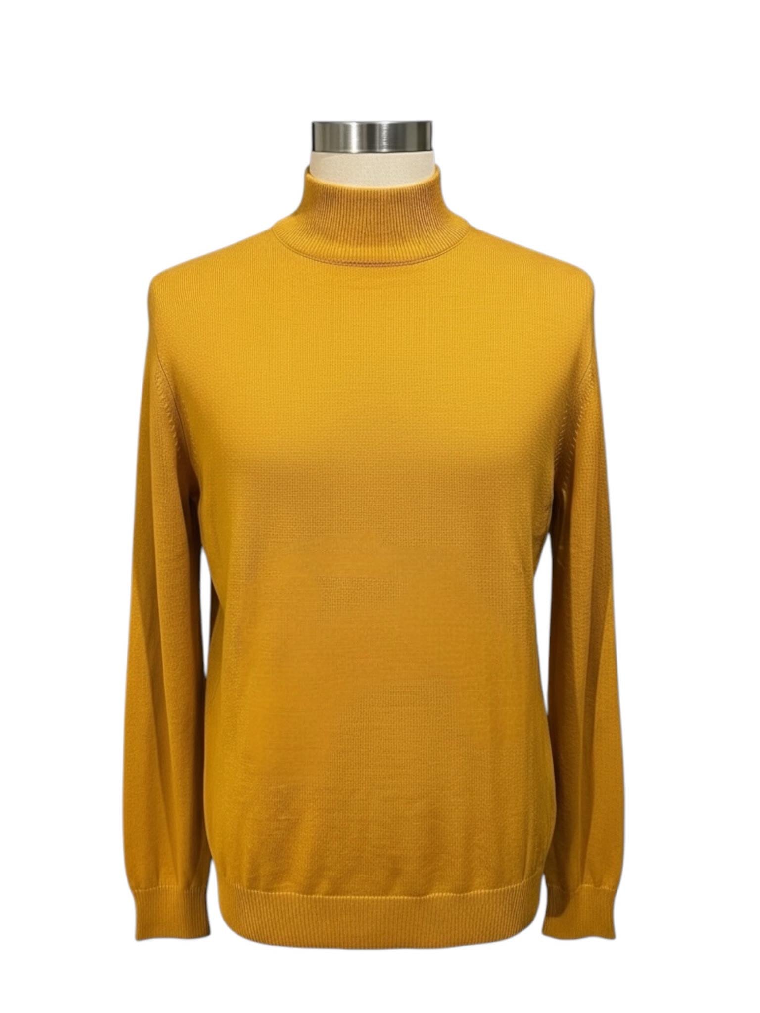 Pull col montant Macidman Jaune homme