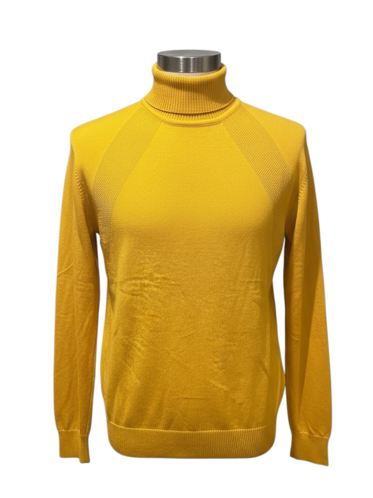 Pull col roulé Macidman Exclusive jaune homme