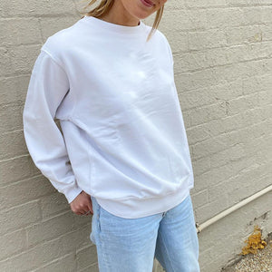 Pull sweatshirt I Saw It First blanc femme