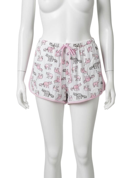 Pyjama débardeur + short motif éléphant Pi Couture femme