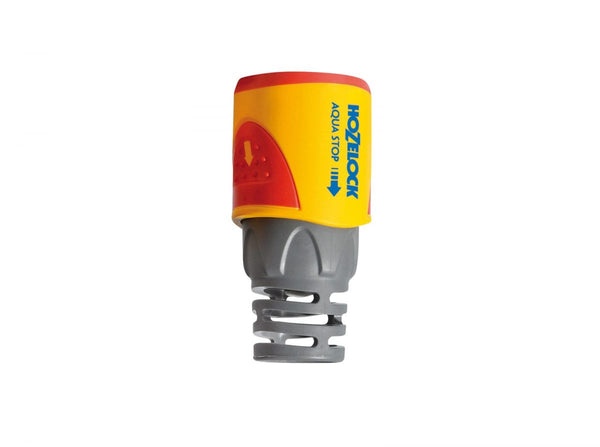 Raccord rapide AquaStop Hozelock pour les tuyaux de 12,5 et 15 mm.