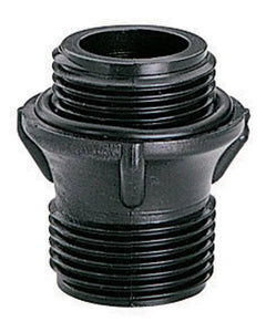 Raccord rapide en PVC noir – Filetage mâle 1” (26-34 mm)