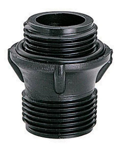 Raccord rapide en PVC noir – Filetage mâle 1” (26-34 mm)