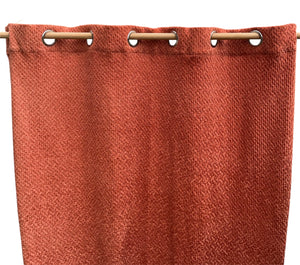Rideau à œillets 140x250 cm – Rouge Brique