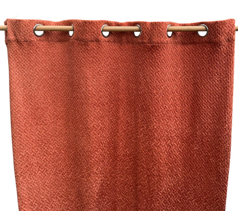 Rideau à œillets 140x250 cm – Rouge Brique