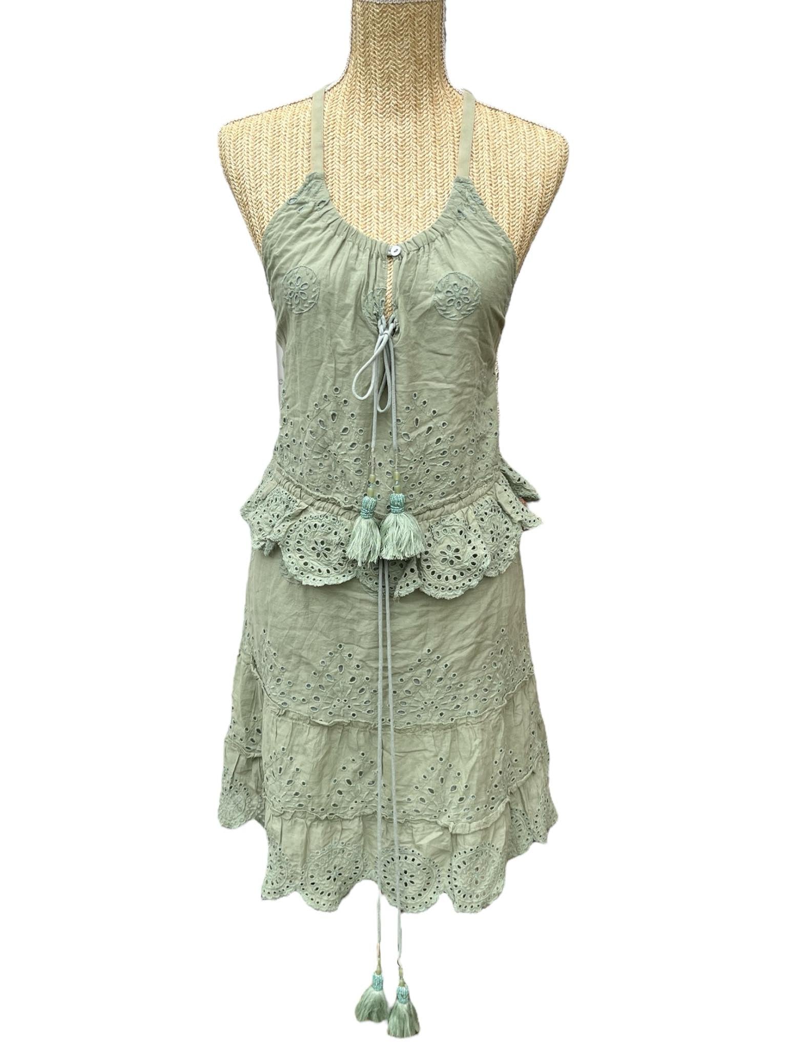 Robe Chloé Laetitia femme vert kaki