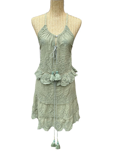 Robe Chloé Laetitia femme vert kaki