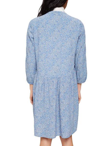 Robe Esprit bleue blanche femme