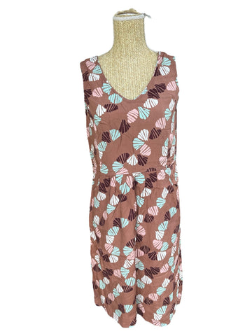 Robe Zilch Amsterdam marron motif floral femme