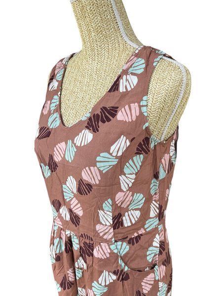 Robe Zilch Amsterdam marron motif floral femme