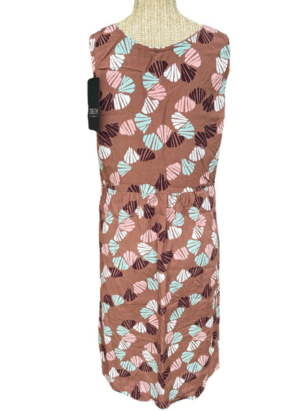 Robe Zilch Amsterdam marron motif floral femme